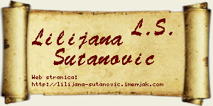 Lilijana Šutanović vizit kartica